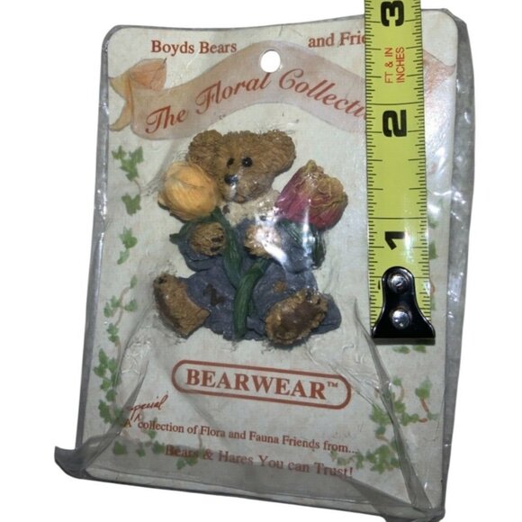 Boyds Bears & Friends Bearwear "Tulip... An Armful Of Bloom"  Pin Brooch - Picture 4 of 7